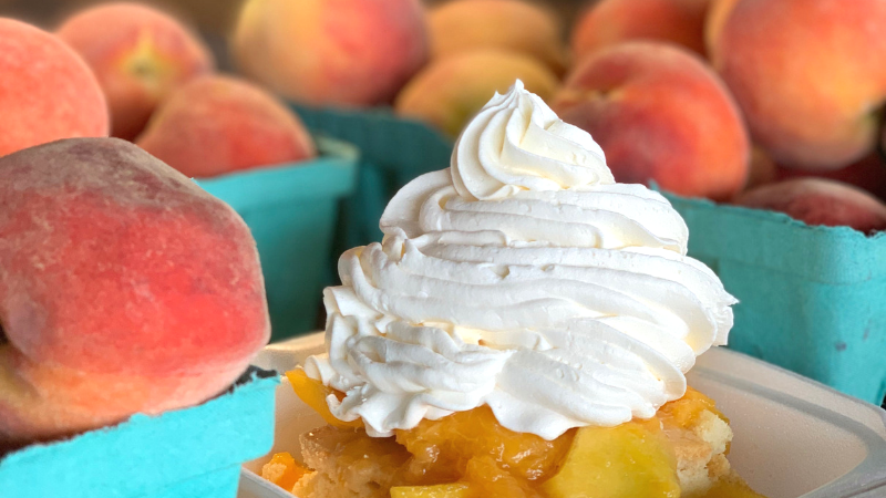 Southern Belle Peach cobbler