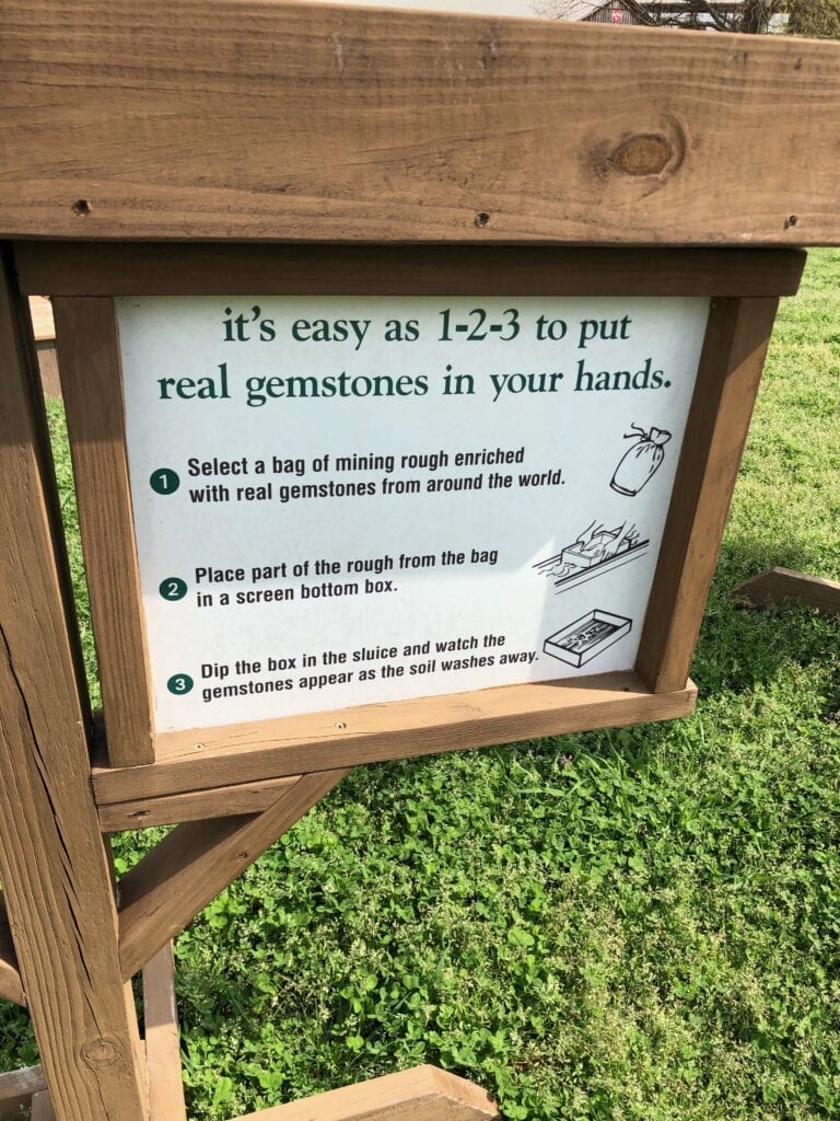 Instructions for a gem mining activity