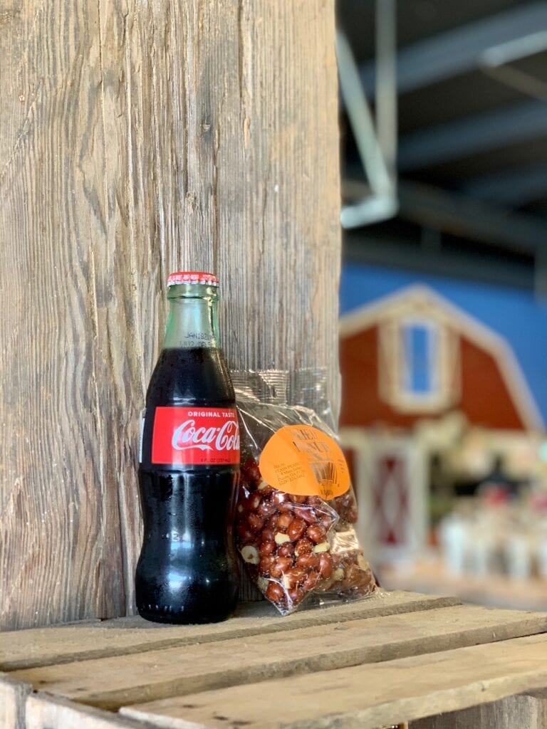 an old fashioned coke and peanuts