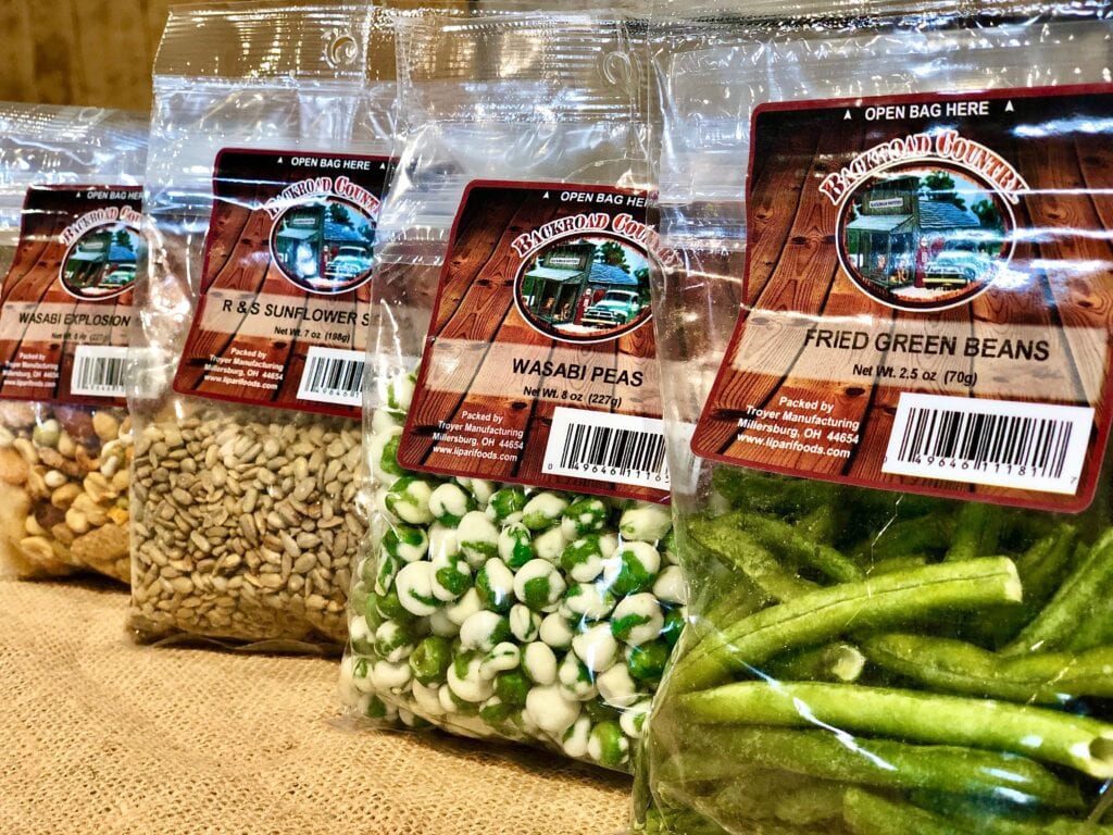 display of dried foods